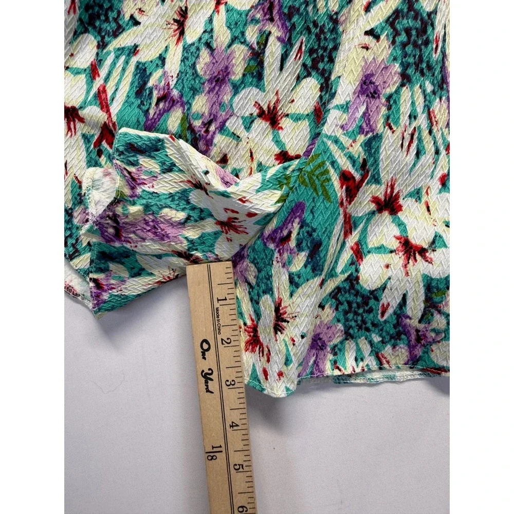 Little Lauren Co. Romper Womens Small Multi Floral Print Elastic Waist One Piece